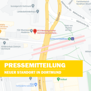 Google Maps Ausschnitt vom Standort in Dortmund