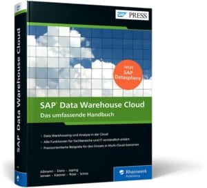 Cover des Buchs "SAP Data Warehouse Cloud - Das umfassende Handbuch" mit der neuen Bezeichnung SAP Datasphere.
