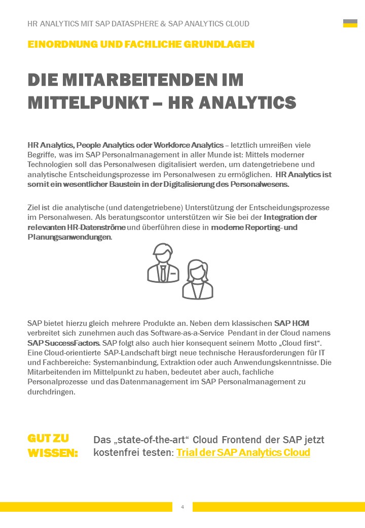 HR Analytics mit SAP Datasphere & SAP Analytics Cloud: Einordnung und fachliche Grundlagen